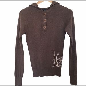 🌈3/$25 Hurley Button Hooded Long Sleeve Sweater - Small